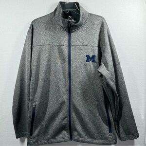 Michigan Men's Knights‎ Apparel Full Zip Jacket Sz Large Gray
